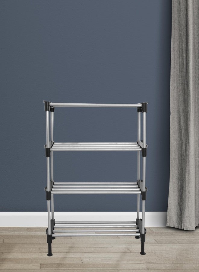 Primax Multipurpose Kitchen Storage Rack with Shoe Rack for Home/Shelf for Kitchen/Bathroom Organizer - 4 Tier (APS-874-S4-P1 - Apex) - Image 4